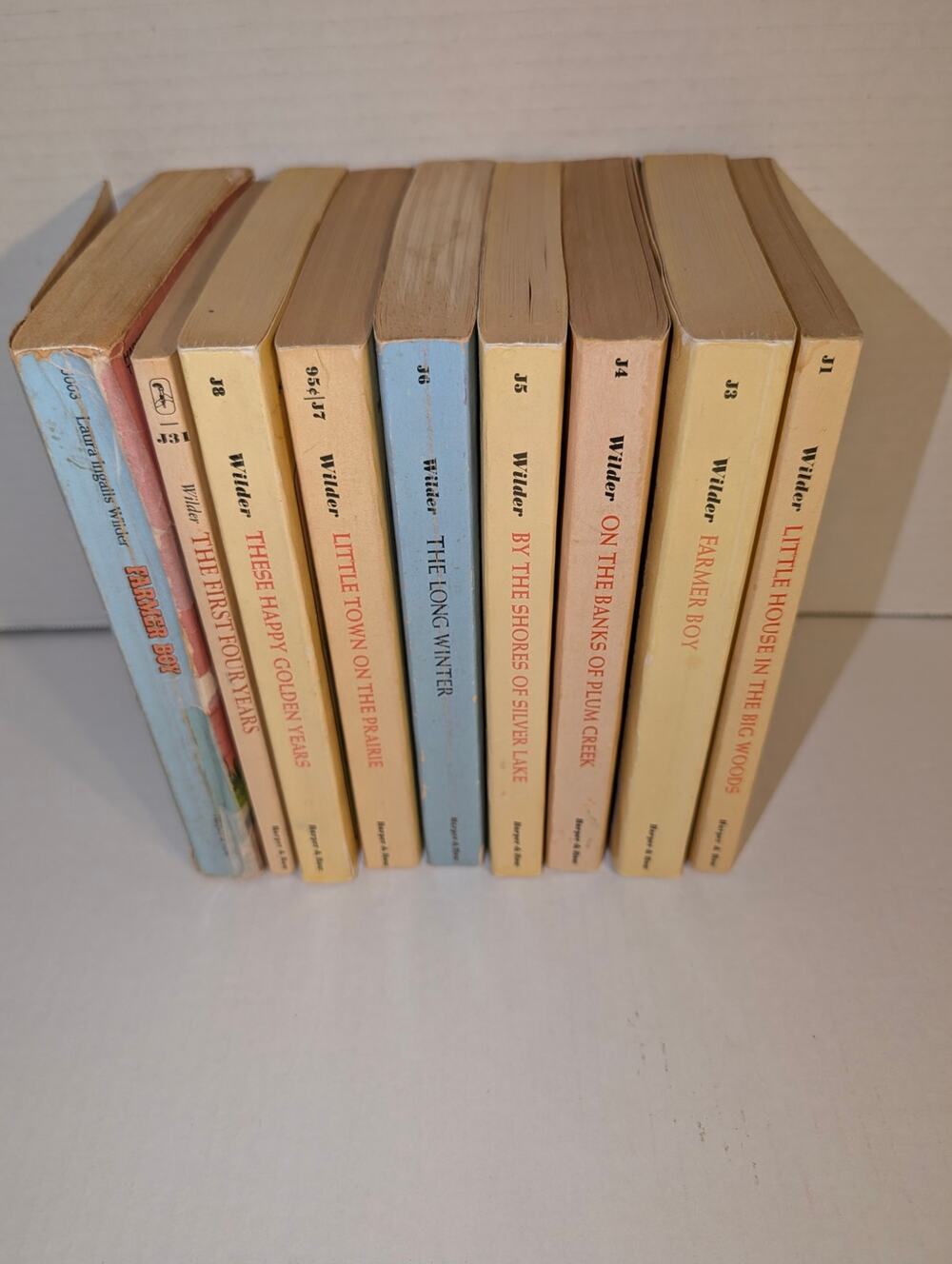 Lot 8 Vintage 1970's Little House on Prairie PB Books Mint Harper Trophy